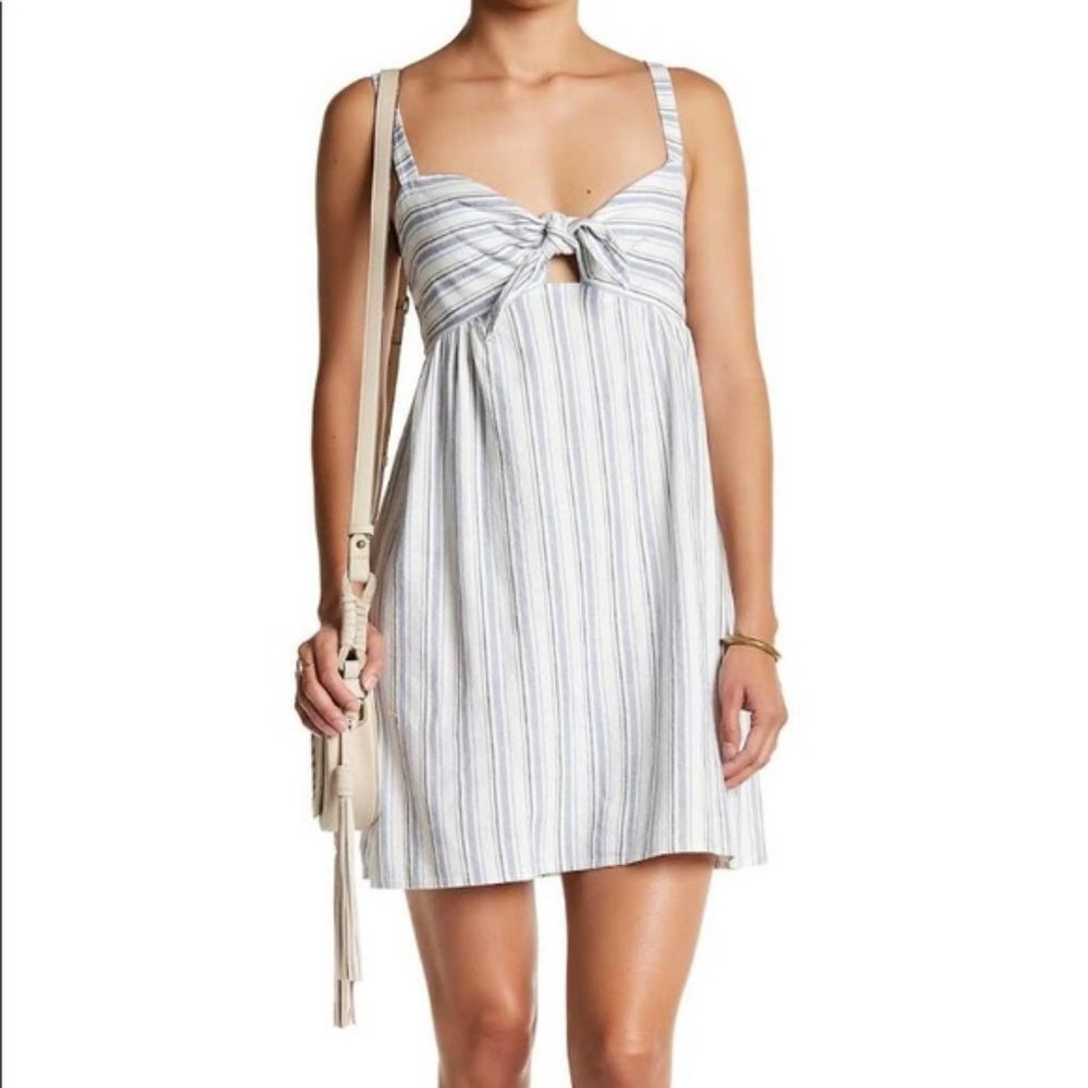 CAD Tie front babydoll dress